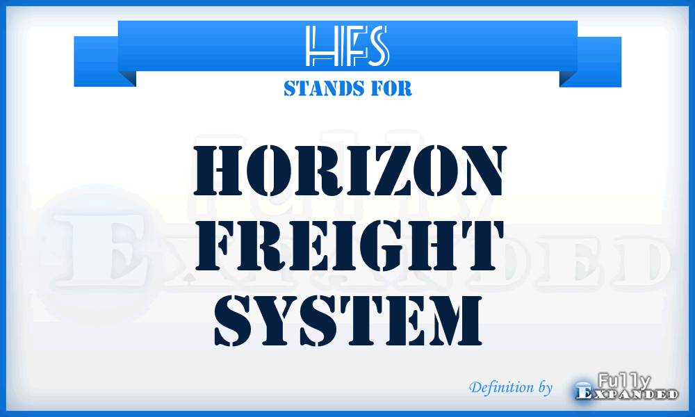 HFS - Horizon Freight System