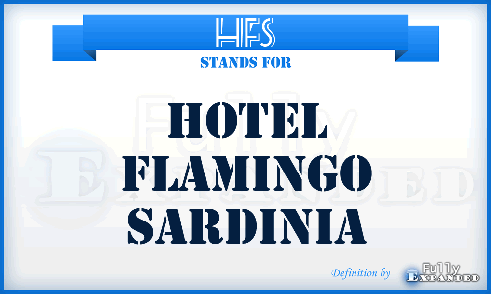 HFS - Hotel Flamingo Sardinia