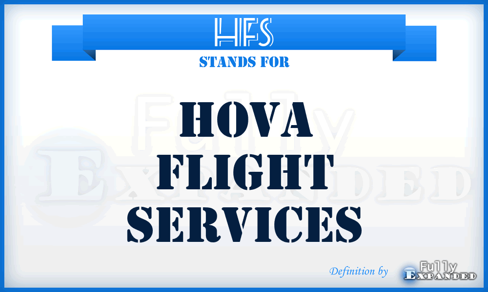 HFS - Hova Flight Services