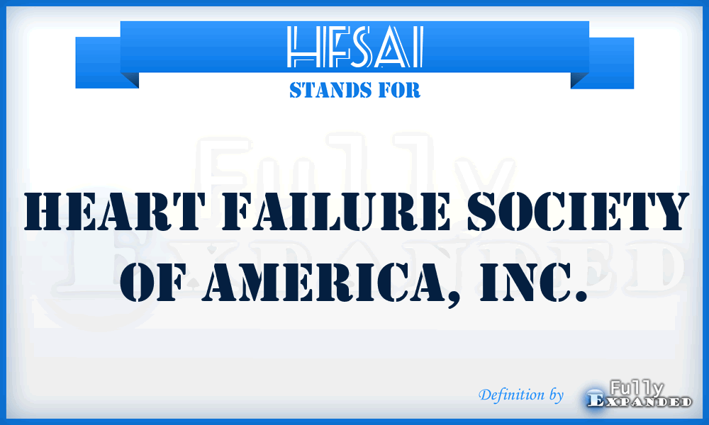 HFSAI - Heart Failure Society of America, Inc.