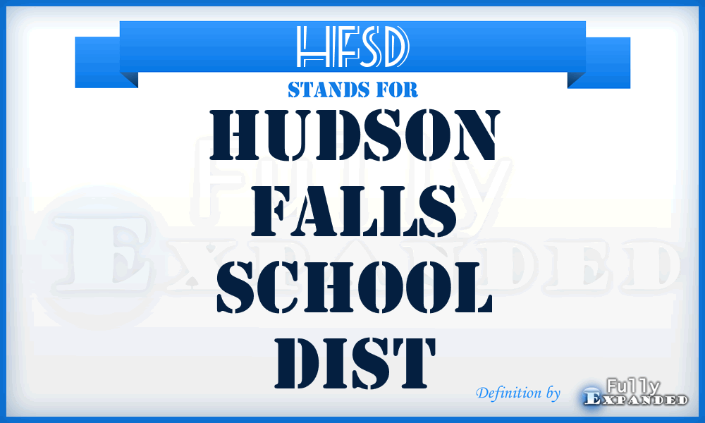 HFSD - Hudson Falls School Dist