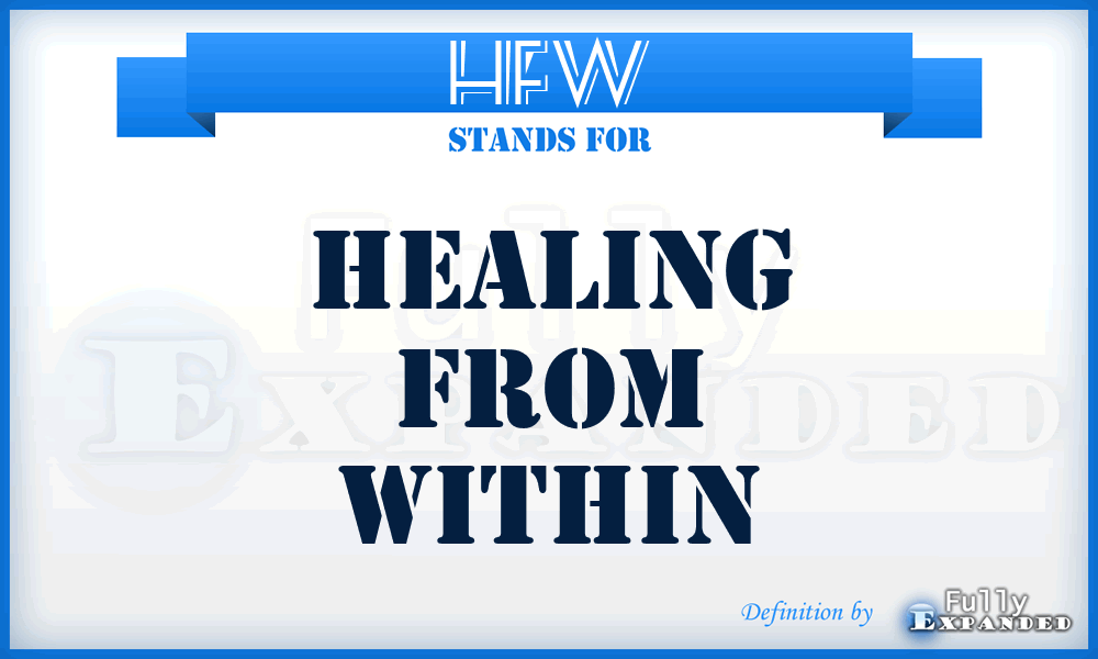 HFW - Healing From Within