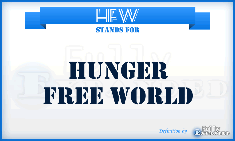 HFW - Hunger Free World