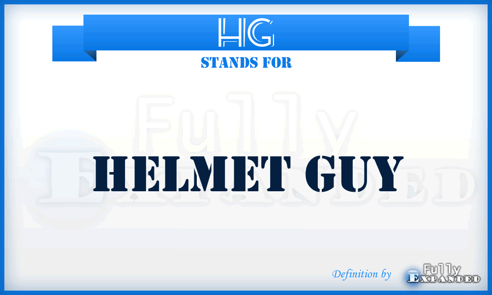 HG - Helmet Guy