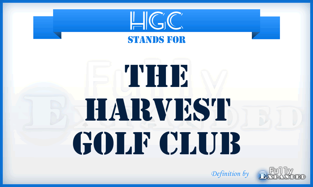 HGC - The Harvest Golf Club