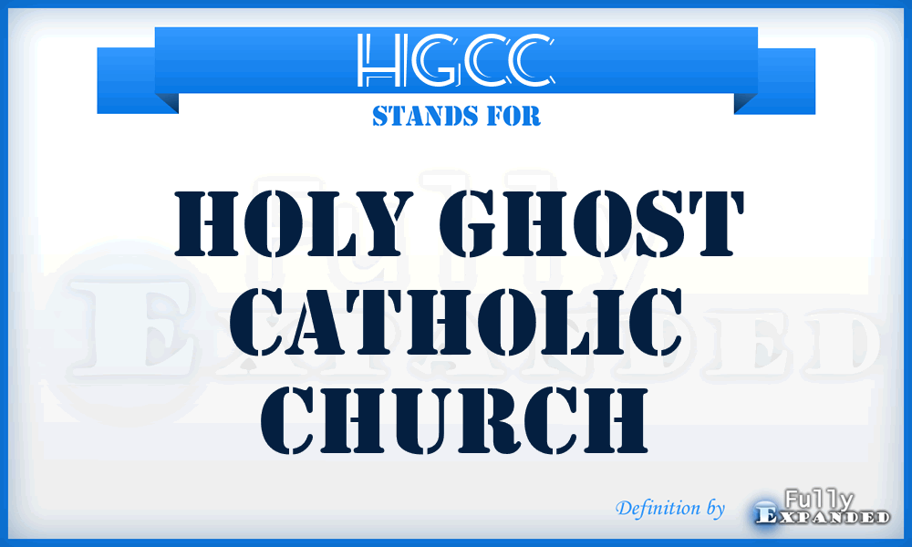 HGCC - Holy Ghost Catholic Church