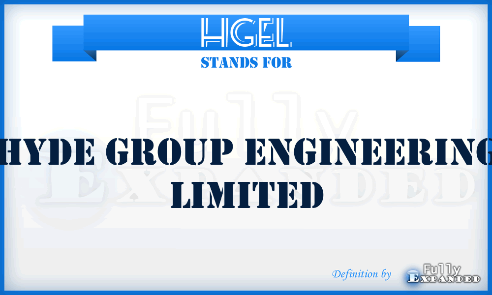 HGEL - Hyde Group Engineering Limited