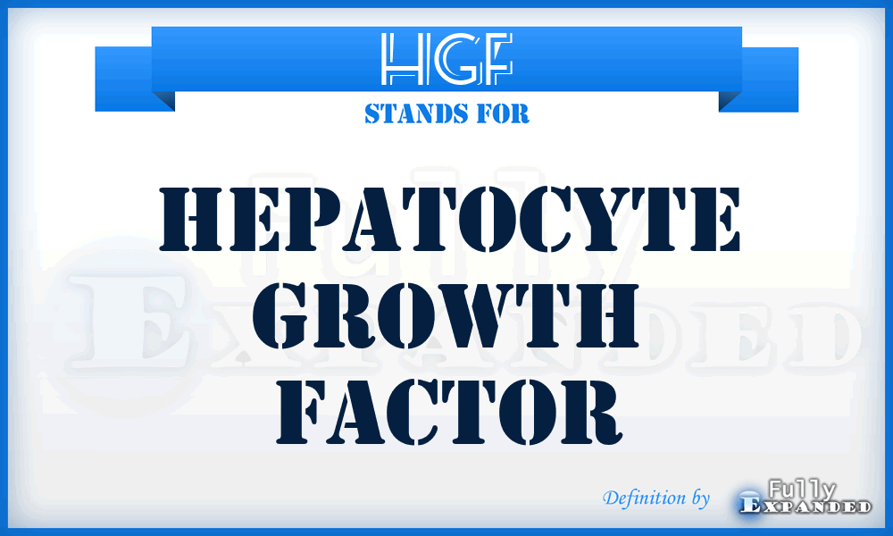 HGF - Hepatocyte Growth Factor