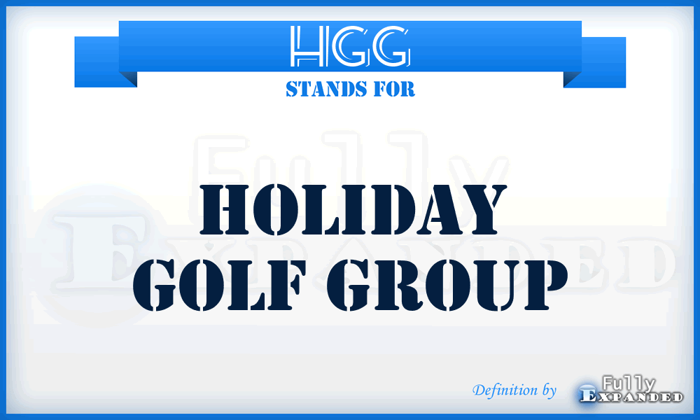 HGG - Holiday Golf Group