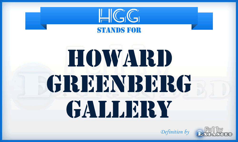 HGG - Howard Greenberg Gallery