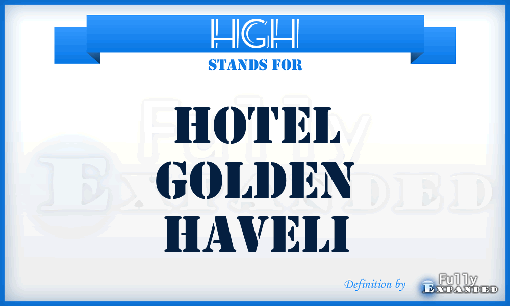 HGH - Hotel Golden Haveli