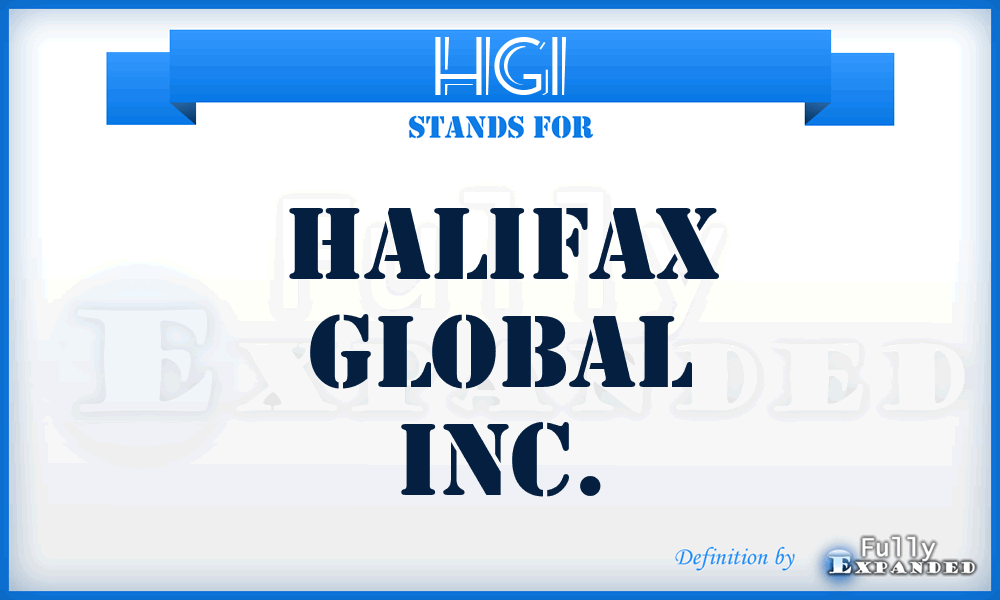 HGI - Halifax Global Inc.