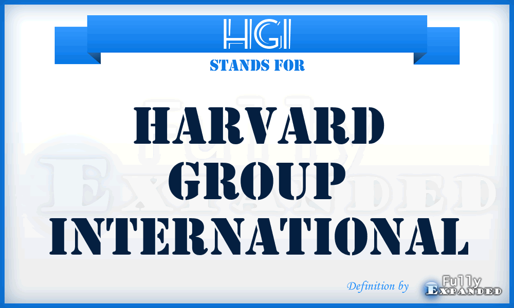 HGI - Harvard Group International