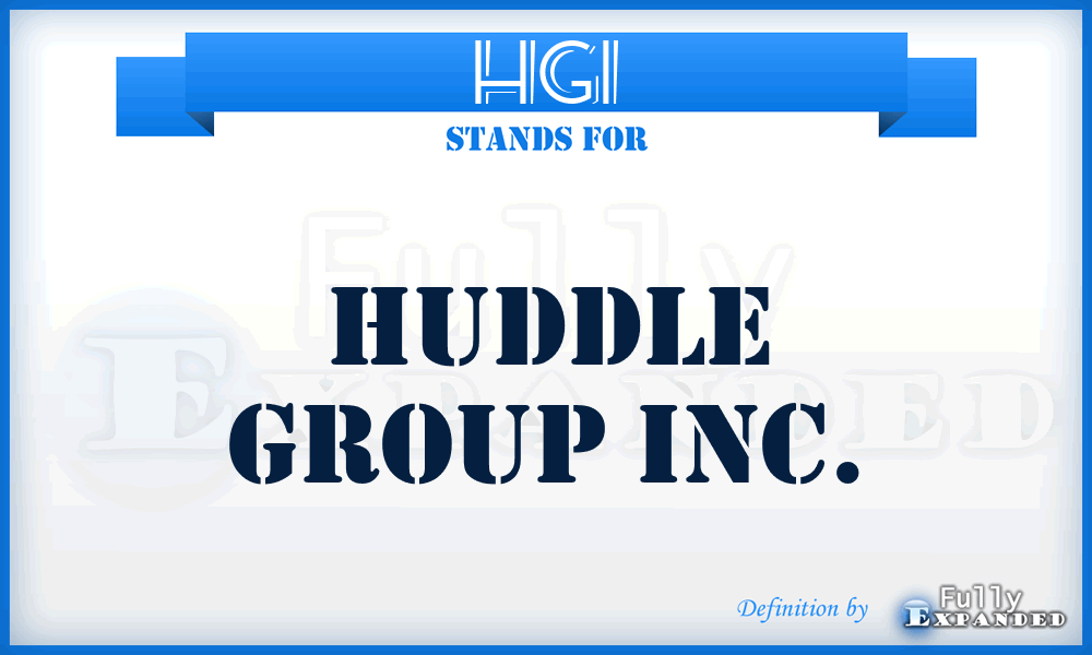 HGI - Huddle Group Inc.