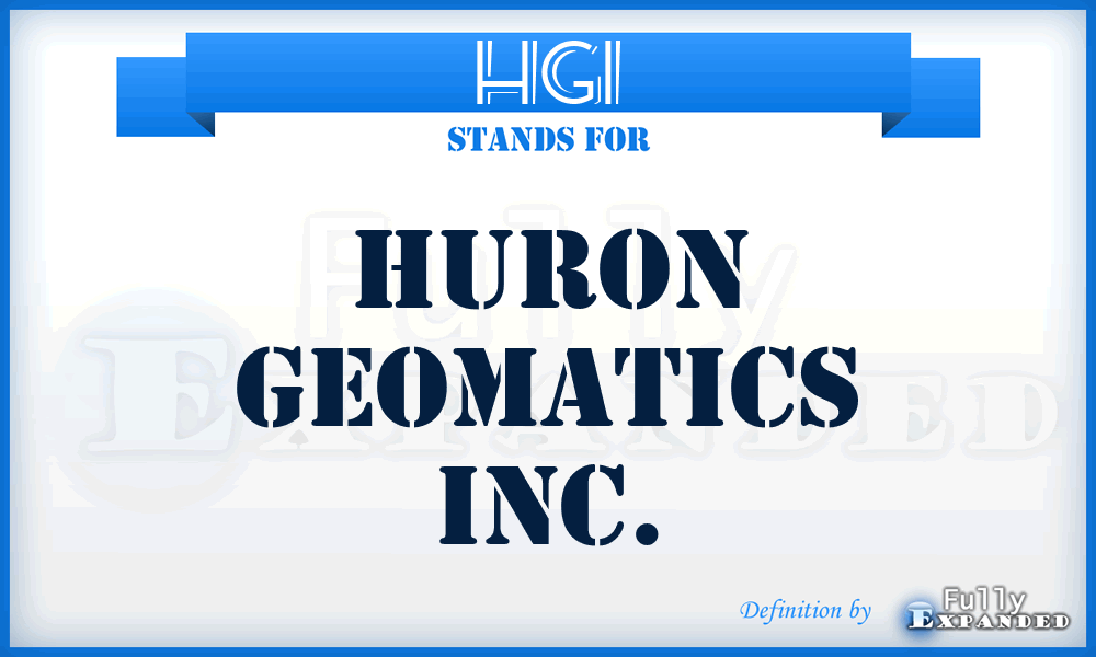 HGI - Huron Geomatics Inc.