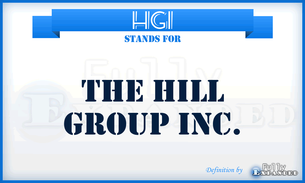 HGI - The Hill Group Inc.