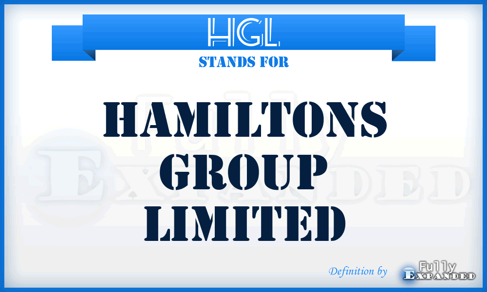 HGL - Hamiltons Group Limited