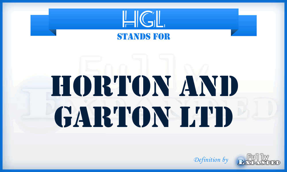 HGL - Horton and Garton Ltd