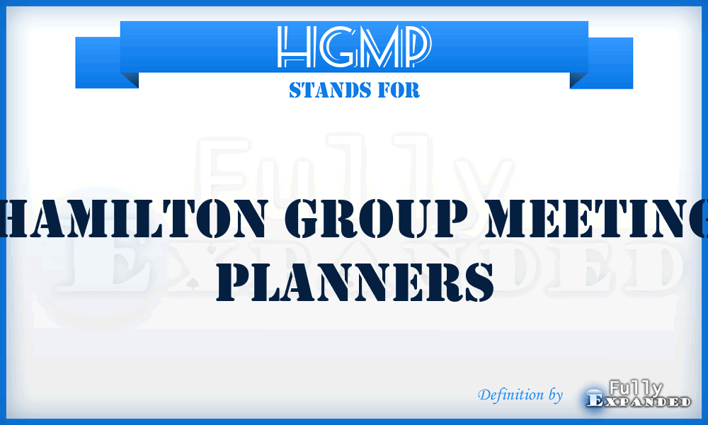 HGMP - Hamilton Group Meeting Planners