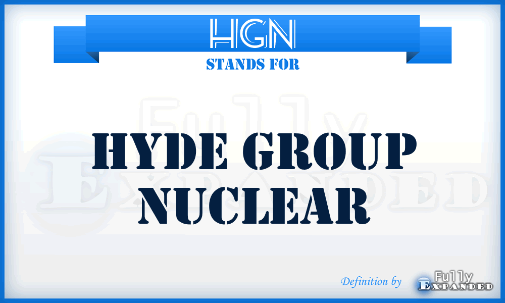 HGN - Hyde Group Nuclear