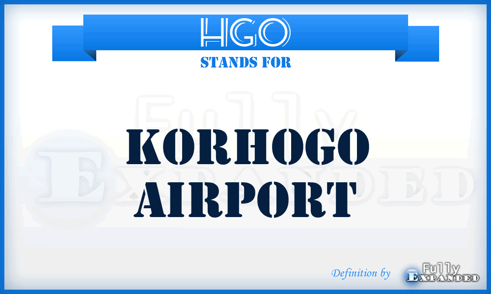 HGO - Korhogo airport