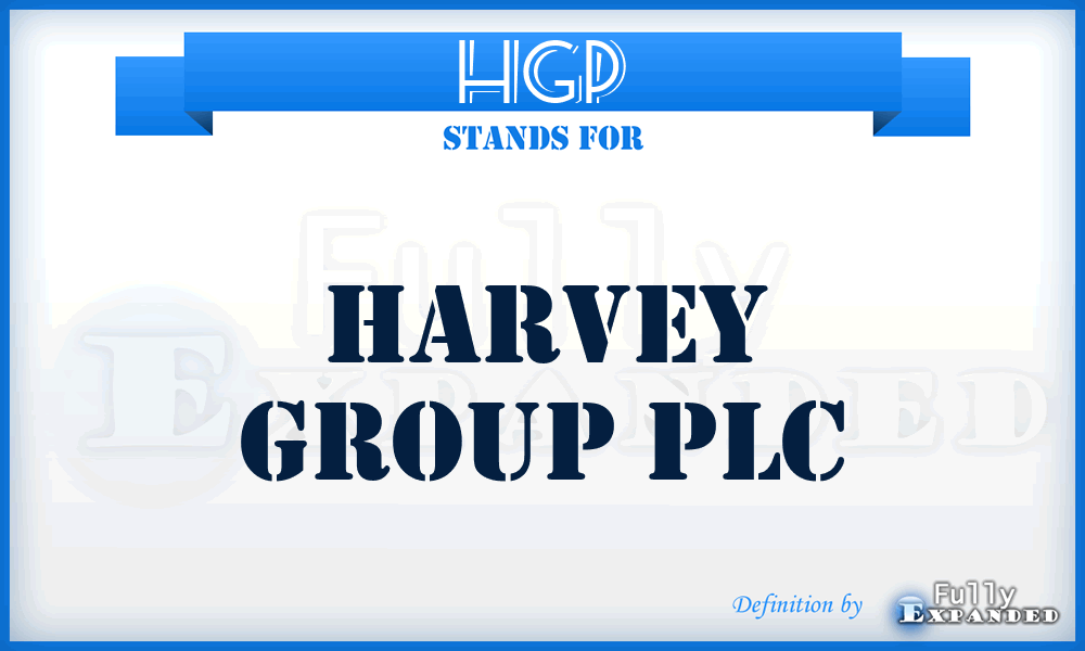 HGP - Harvey Group PLC