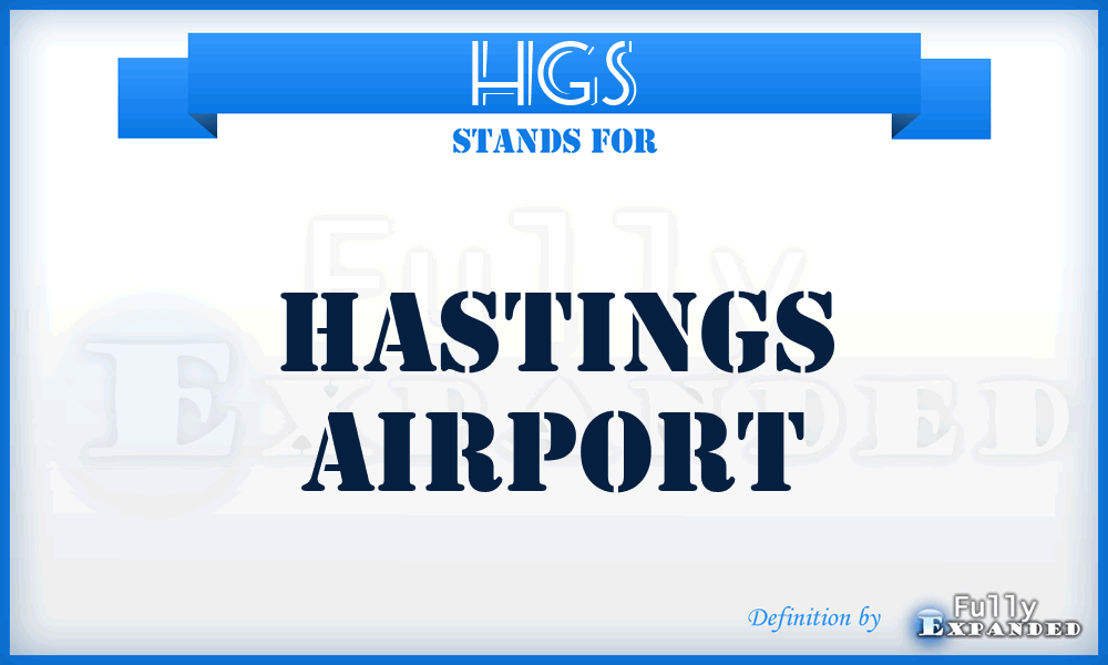 HGS - Hastings airport