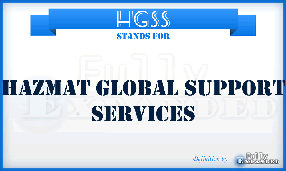 HGSS - Hazmat Global Support Services