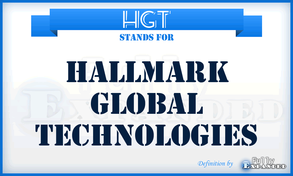 HGT - Hallmark Global Technologies