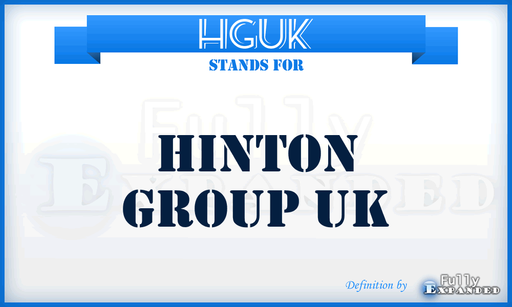 HGUK - Hinton Group UK