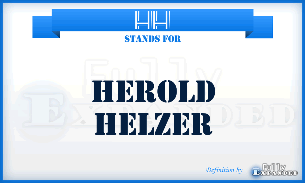 HH - Herold Helzer