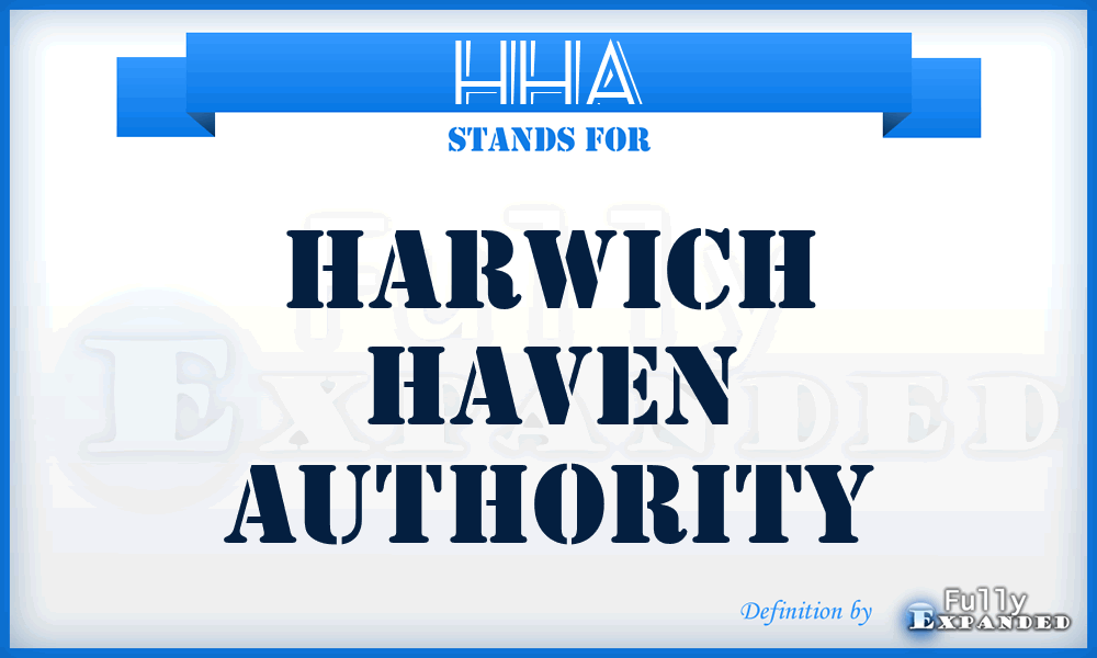 HHA - Harwich Haven Authority