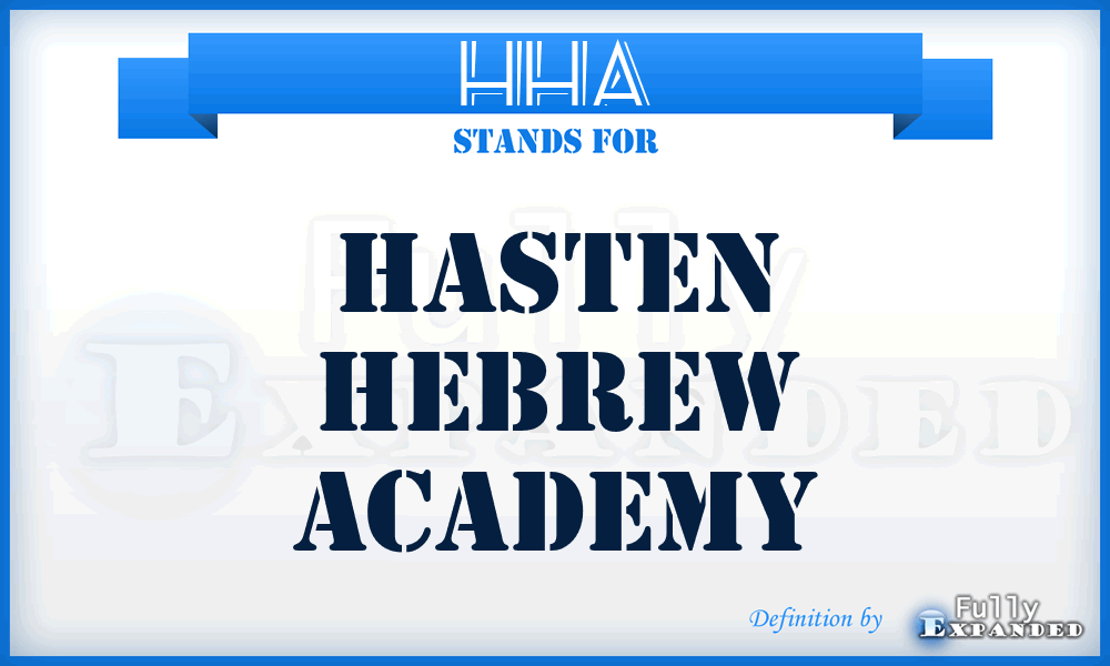 HHA - Hasten Hebrew Academy