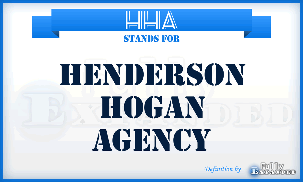 HHA - Henderson Hogan Agency