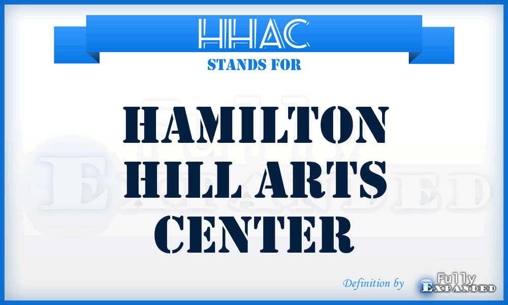 HHAC - Hamilton Hill Arts Center