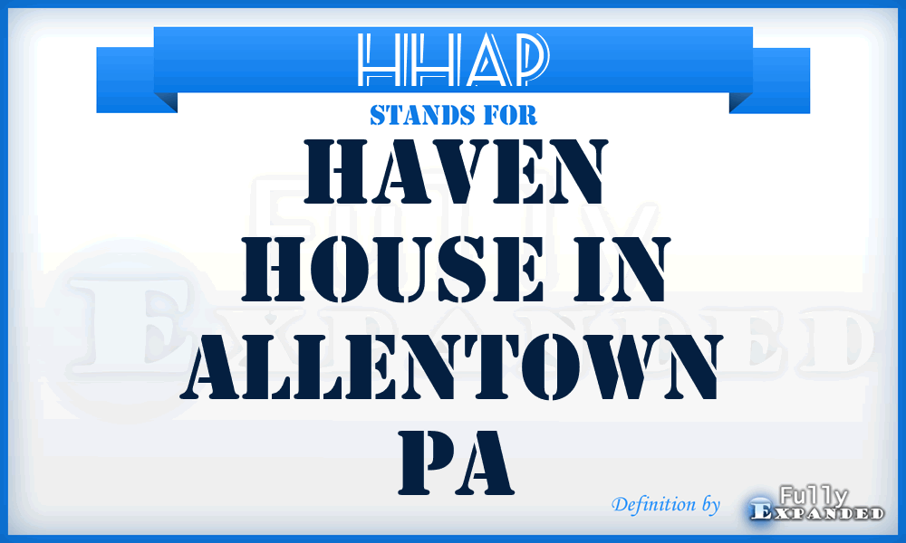 HHAP - Haven House in Allentown Pa