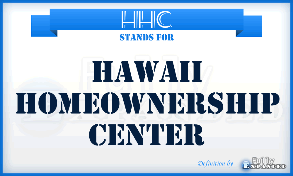 HHC - Hawaii Homeownership Center