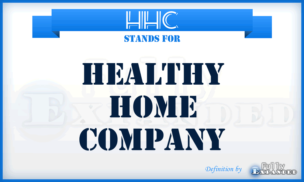 HHC - Healthy Home Company