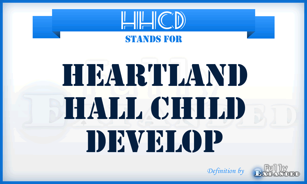 HHCD - Heartland Hall Child Develop