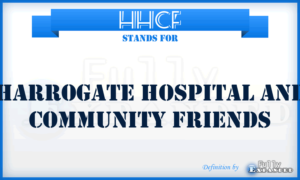 HHCF - Harrogate Hospital and Community Friends