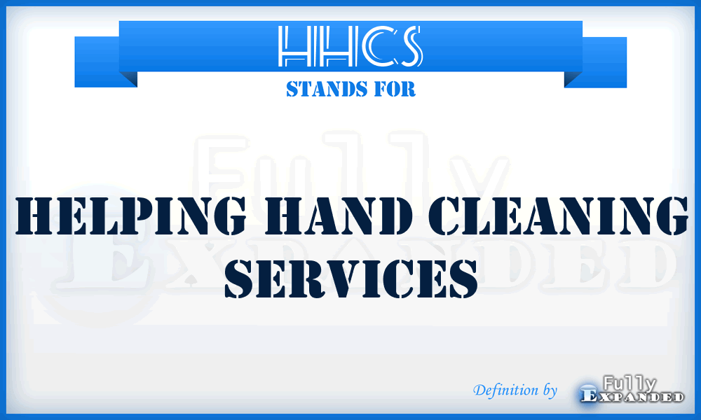 HHCS - Helping Hand Cleaning Services