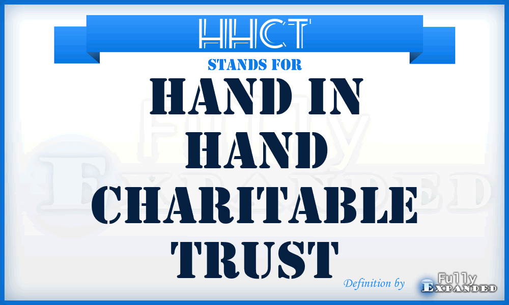 HHCT - Hand in Hand Charitable Trust