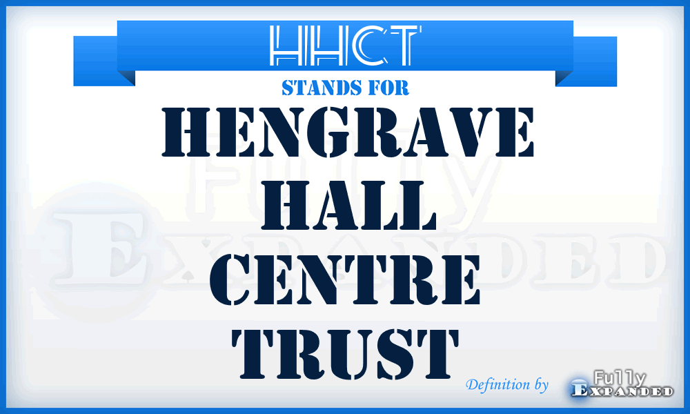 HHCT - Hengrave Hall Centre Trust