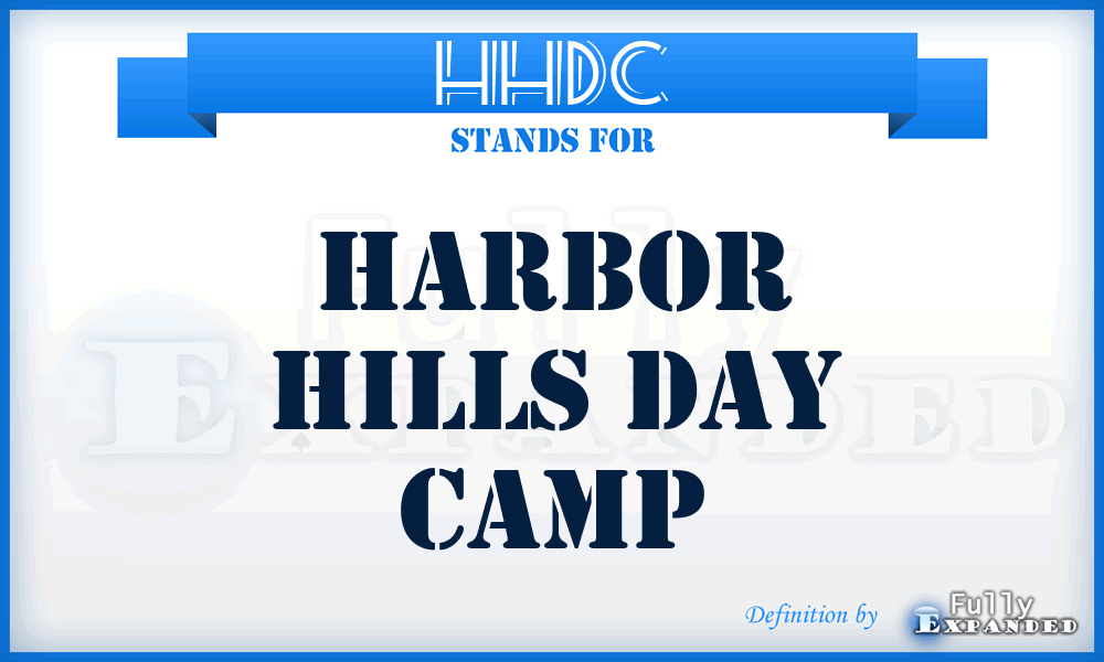 HHDC - Harbor Hills Day Camp