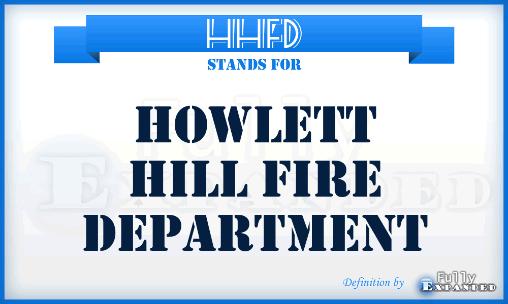 HHFD - Howlett Hill Fire Department