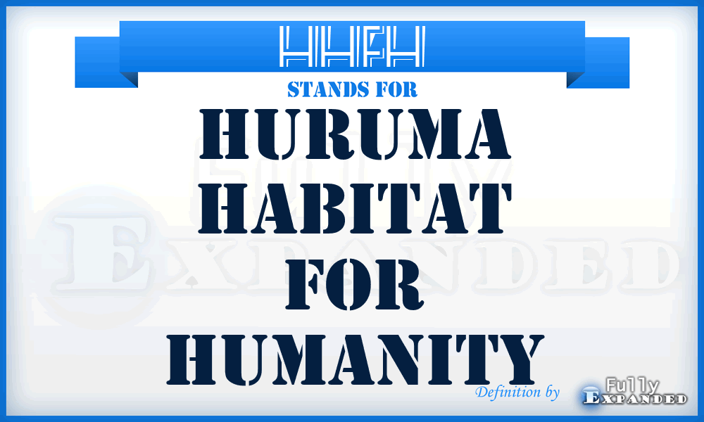 HHFH - Huruma Habitat For Humanity