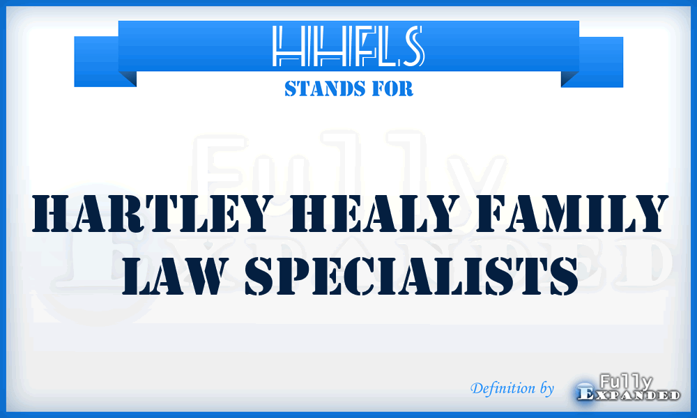 HHFLS - Hartley Healy Family Law Specialists
