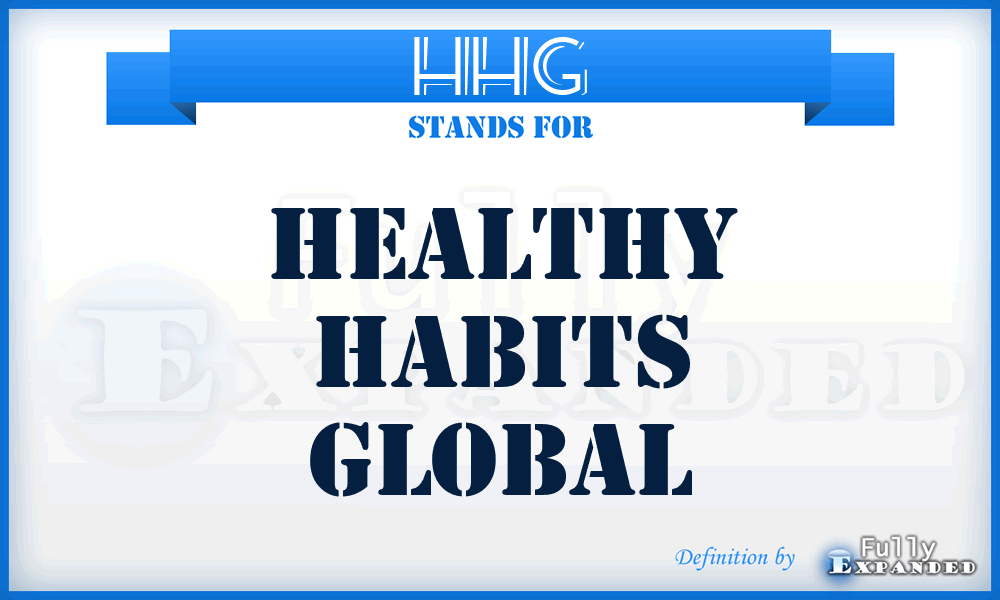 HHG - Healthy Habits Global