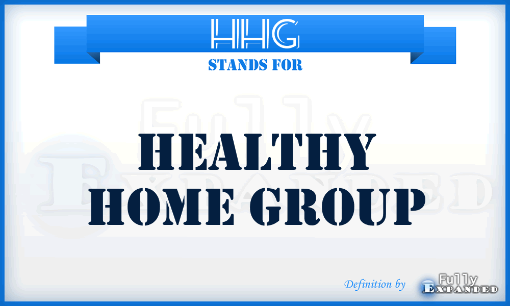 HHG - Healthy Home Group