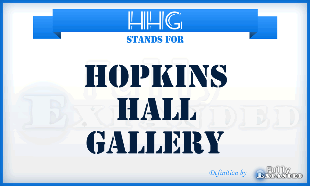 HHG - Hopkins Hall Gallery